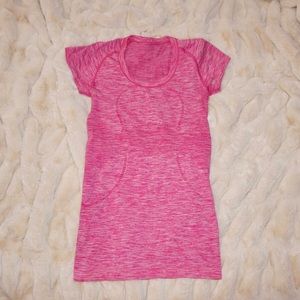 LuluLemon Swiftly Tech Short Sleeve Pink Top